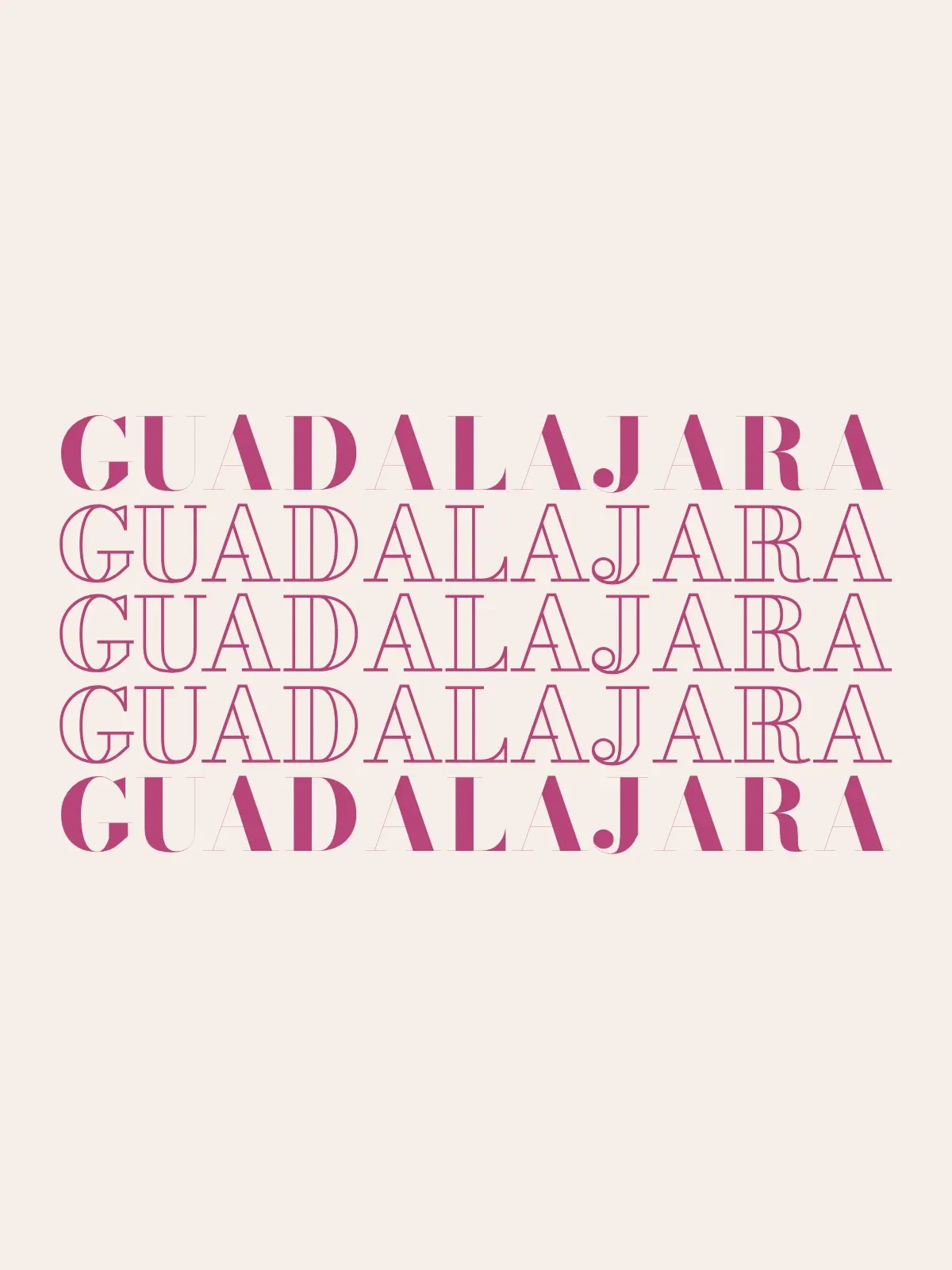 Guadalajara, Stack print
